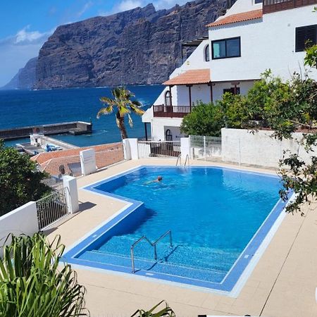Apartment Mit Sonnenterrasse Und Panorama - Meerblick, 5 Min. Von Hafen + Strand Acantilado de los Gigantes Exterior foto
